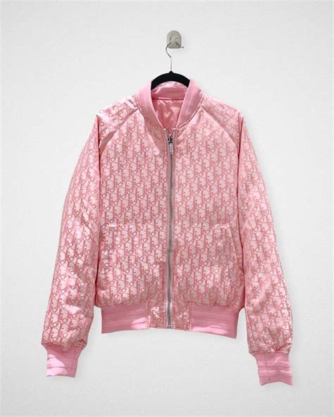 dior monogram jacket pink|dior bomber jacket men.